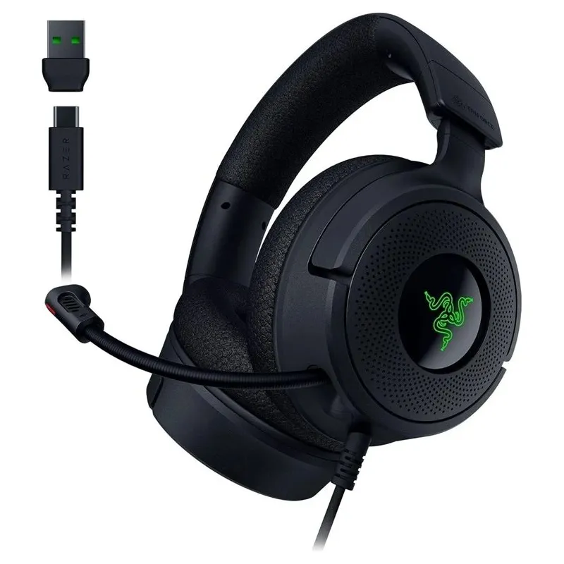 Vadu spēļu austiņas Razer Kraken V4 X. melna