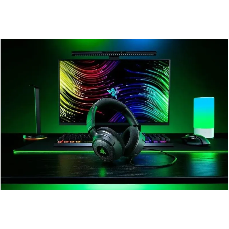 Vadu spēļu austiņas Razer Kraken V4 X. melna