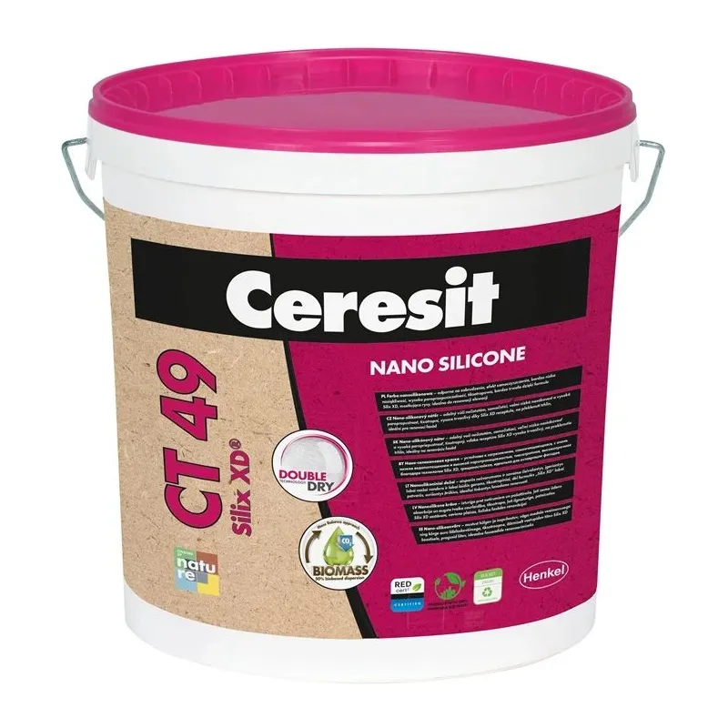 Nanosilikona fasādes krāsa ct49 c bāze 15l