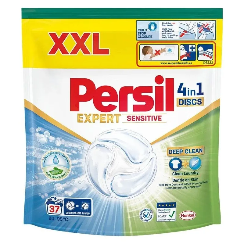 Kapsulas mazgāšanai Persil SENSITIVE. 37 gab.