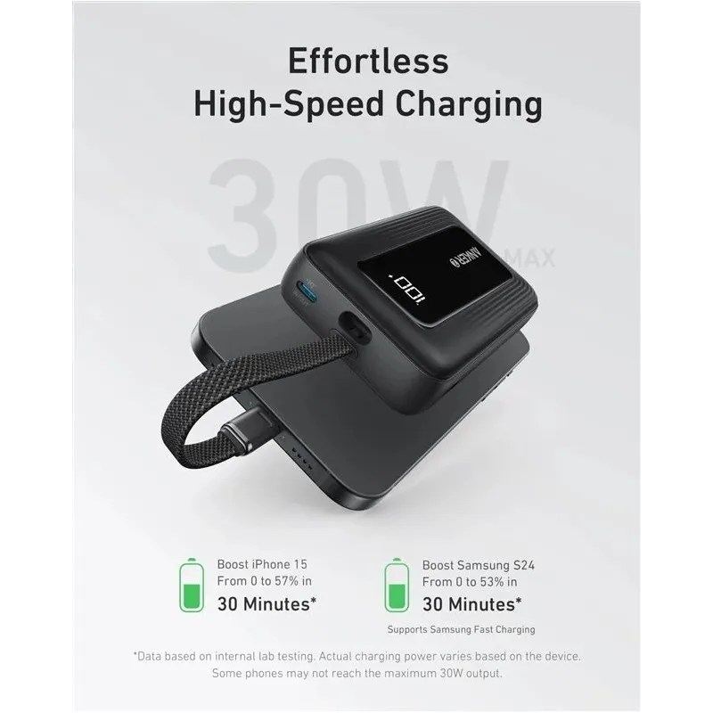 Lādētājs-akumulators Anker A1689H11. 20000 mAh. 30 W. melna