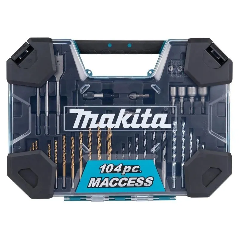 uzgaļu un urbju komplekts Makita 104 gab. E-22604