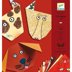 Papīra figūru izgatavošanas komplekts Djeco origami animals