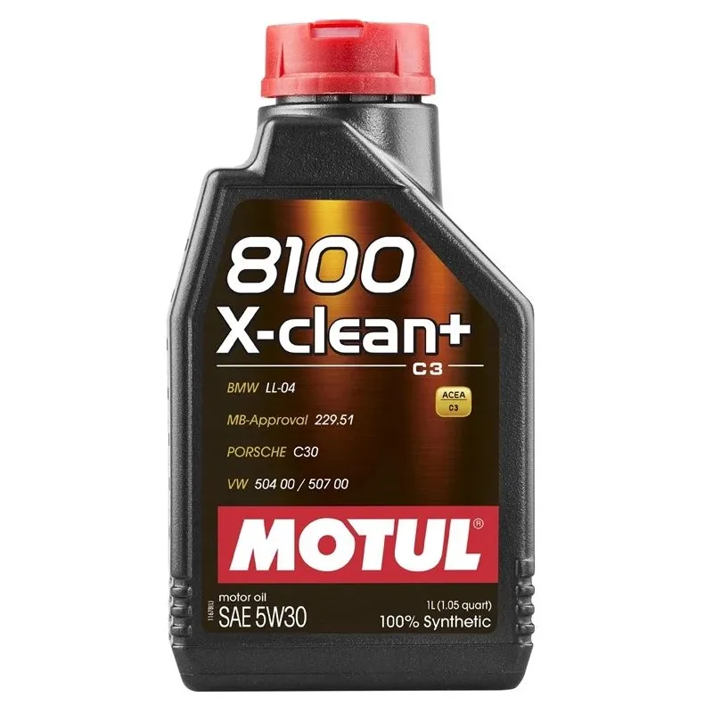 Automobiļu motoreļļa motul 8100xclean 1l