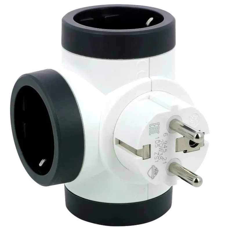 Trīsvietīgs sadalītājs LEGRAND. balts-melns