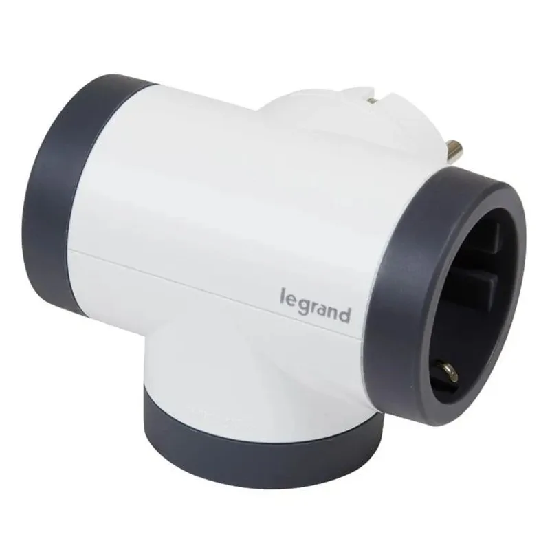 Trīsvietīgs sadalītājs LEGRAND. balts-melns