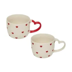 Mug 360ml hearts 2 different designs