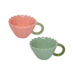 Mug 200ml floral 2 different designs