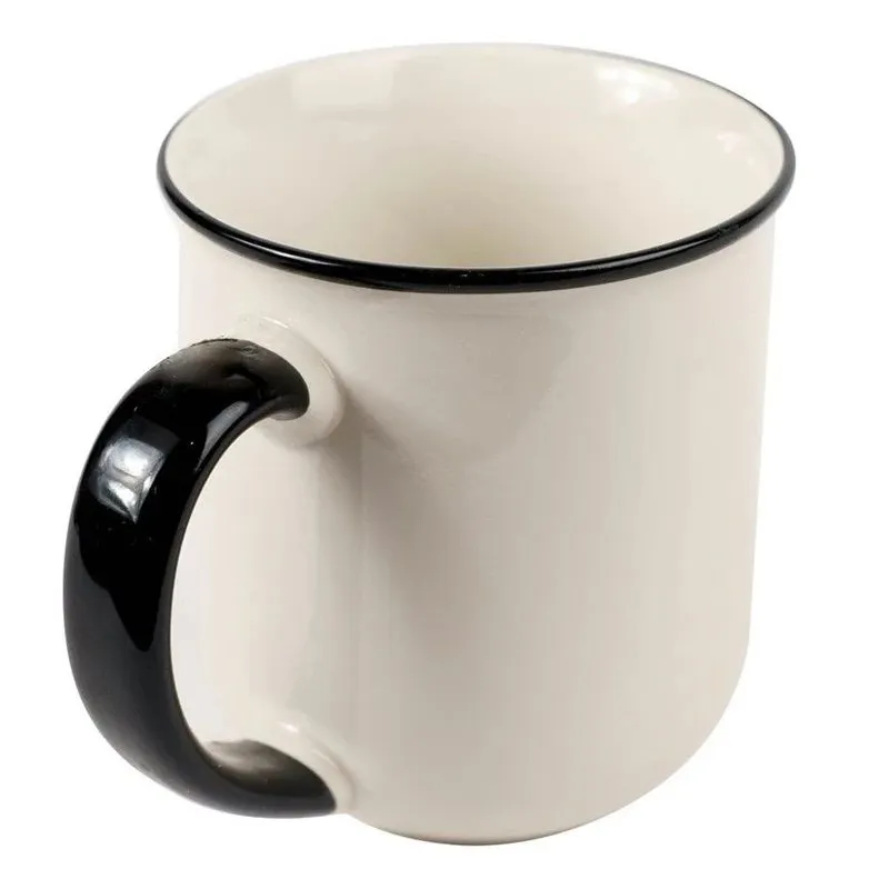 Krūzīte. balta-melna. 0.380 l