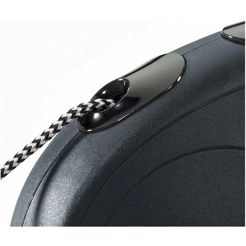 Automātiskā pavada Flexi New Classic Cord M. melna. 8 m