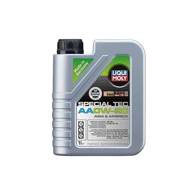 Motoreļļa Liqui Moly 0W - 20. sintētiskais. 1 l