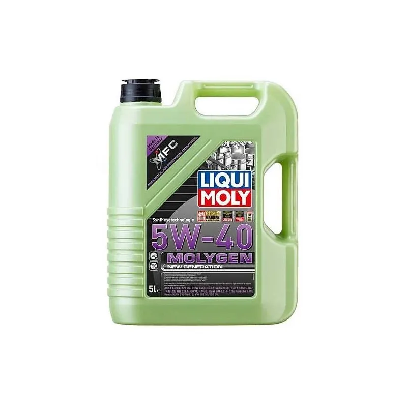Motoreļļa Liqui Moly 5W - 40. sintētiskais. 5 l