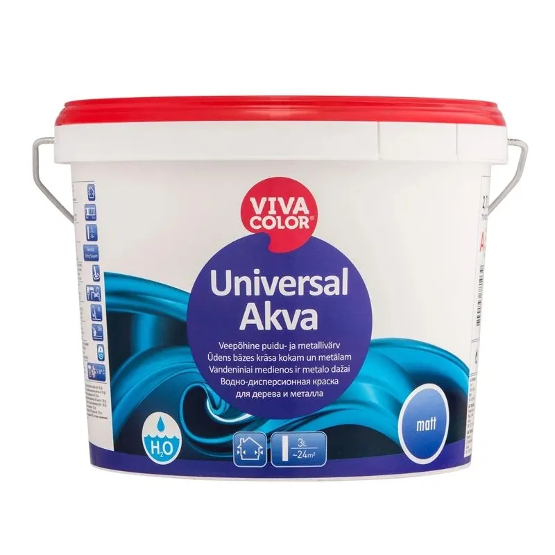 Krāsa EMAL UNIVERSAL AKVA MAT C. 2.7 l