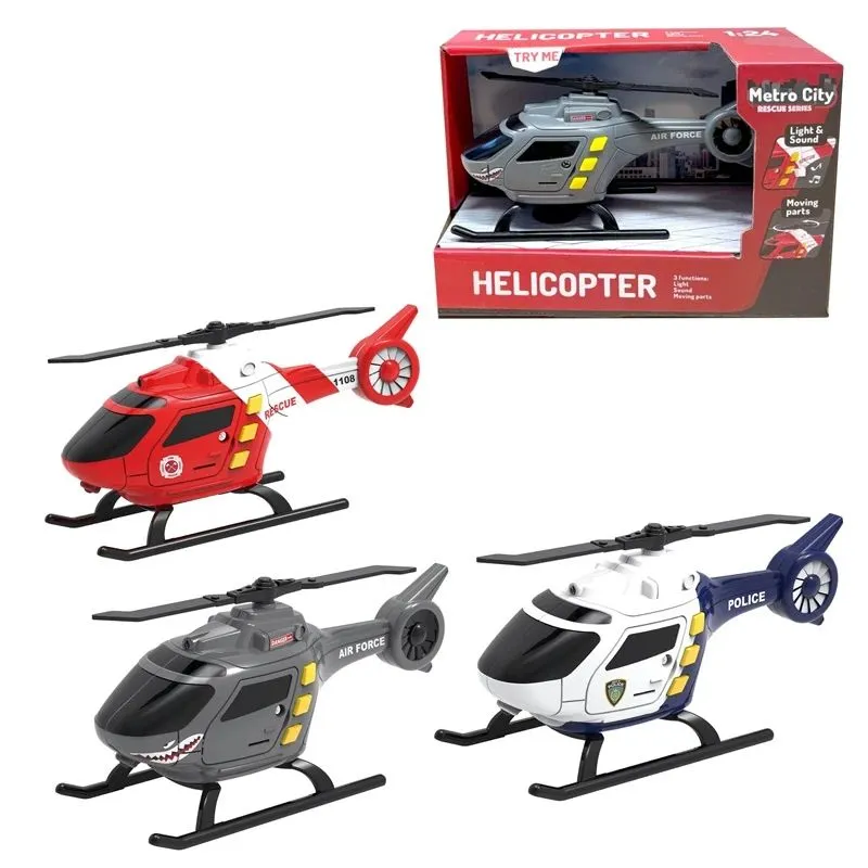 Rotaļu helikopters Metro City Rescue Series 42-WY1108ABC