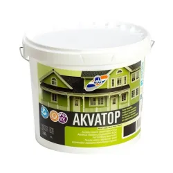 Medinių fasadų dažai Rilak Akvatop. juodi. 3.6 l