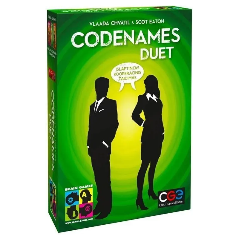 Galda spēle Brain Games Codenames Duet. LT