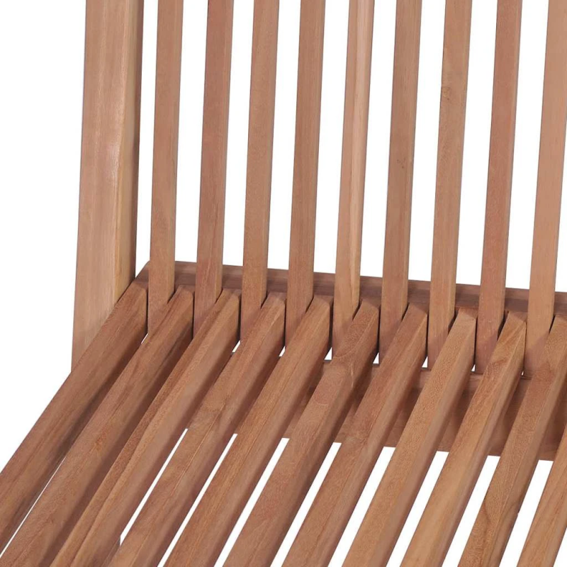 vidaXL saliekami dārza krēsli, 4 gab., masīvs tīkkoks