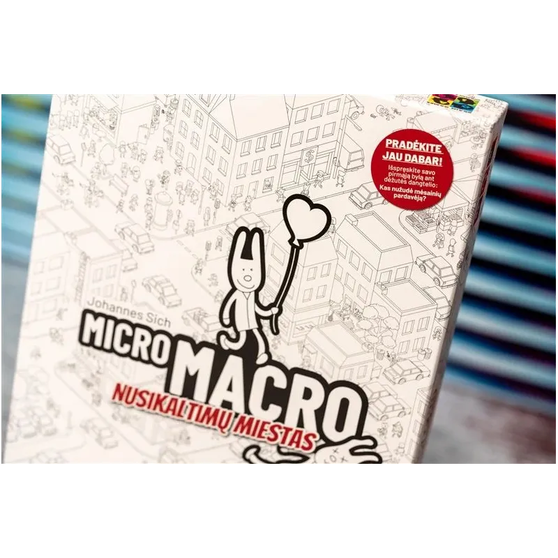 Galda spēle Brain Games MicroMacro: nusikaltimų miestas. LT