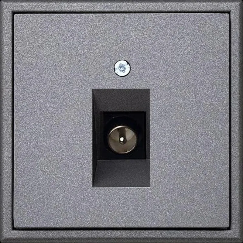 Antenas ligzda LIREGUS MODERN, matēta melna krāsa