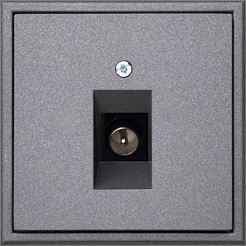 Antenas ligzda LIREGUS MODERN, matēta melna krāsa