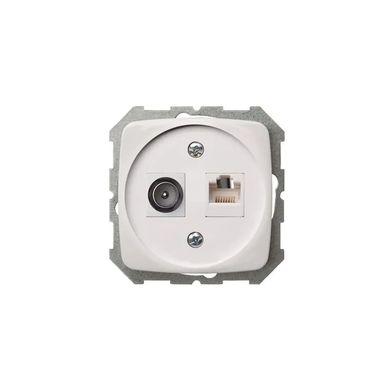 Rozete tv+dat baltas