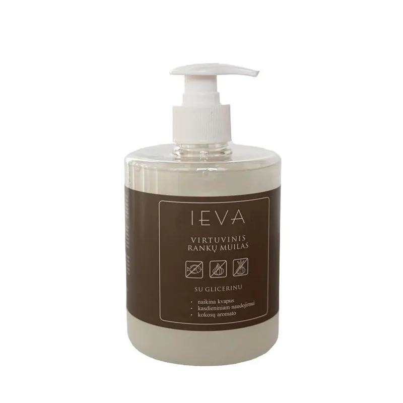 Šķidrās ziepes with glycerin Ieva virtuvinis. 500 ml