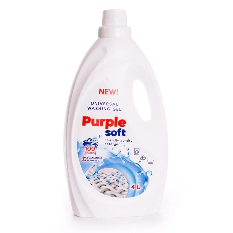 Šķidrais veļas mazgāšanas līdzeklis KOSLITA PURPLE SOFT, 4 l, 100 mazgāšanas reizes
