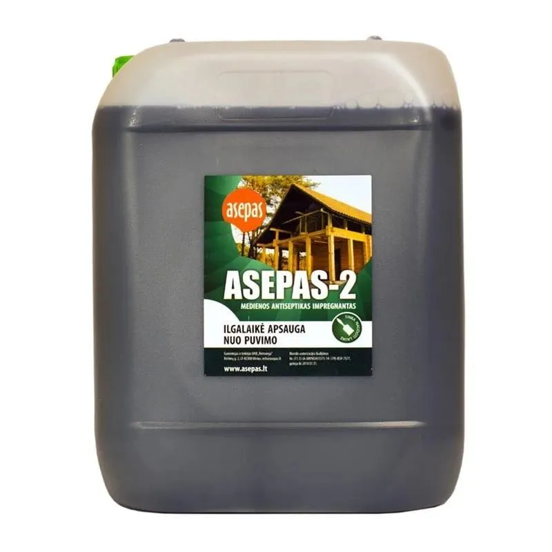 Antiseptiķis Asepas-2, zaļgani pelēks, 10 l