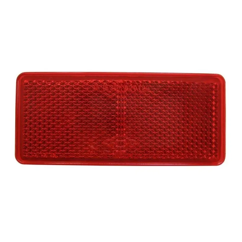 Sarkans līmējams atstarotājs, taisnstūris, 40x90 mm