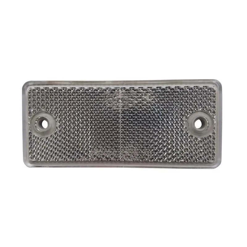 Balts uzskrūvējams atstarotājs, taisnstūris, 40x90 mm