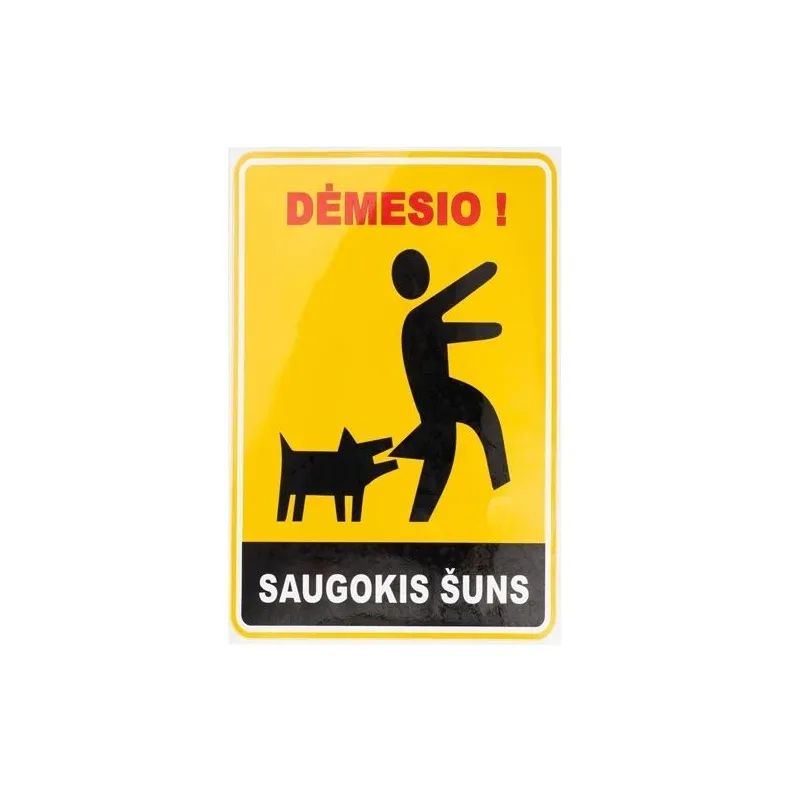 Informācijas zīme. 180x120 mm