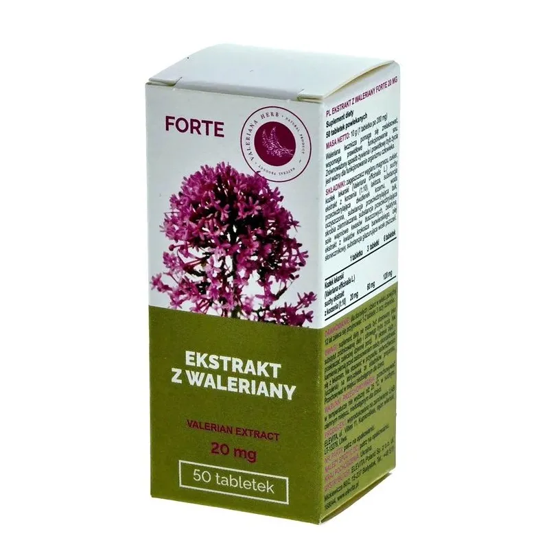 Valerian extract 20 mg forte n50