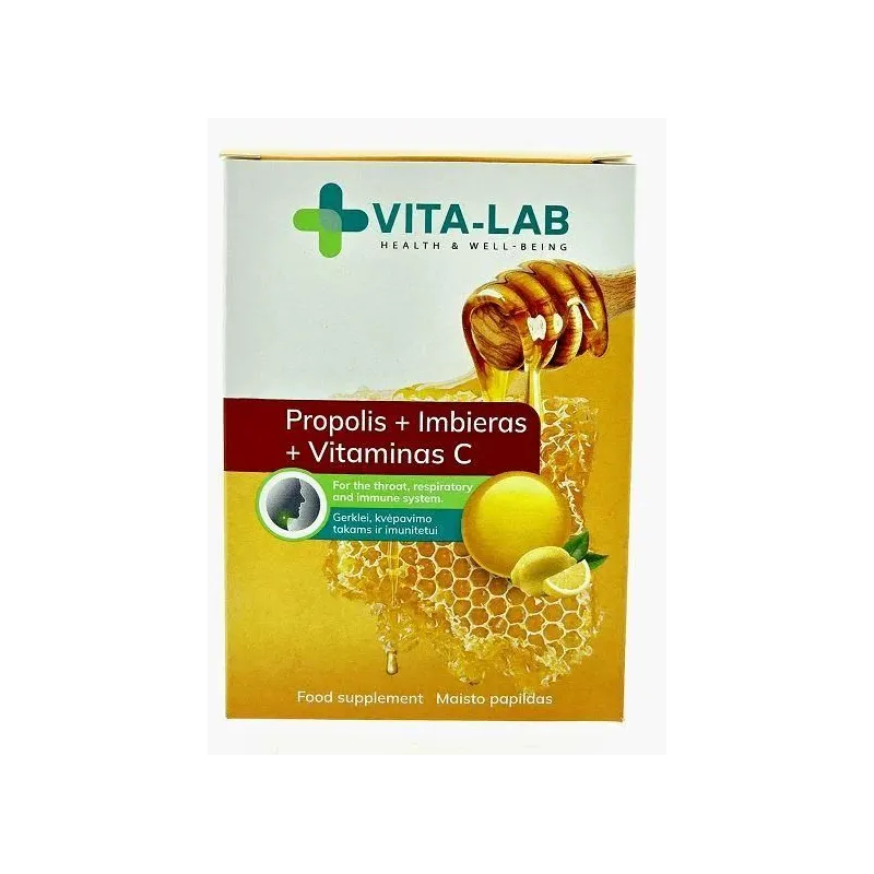 Pastilas kakl propol ingv c vit 20 tabl