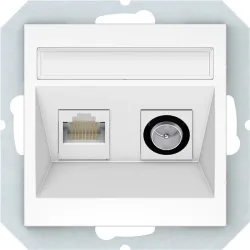 Antenas un datora ligzda VILMA QR1000, balta krāsa