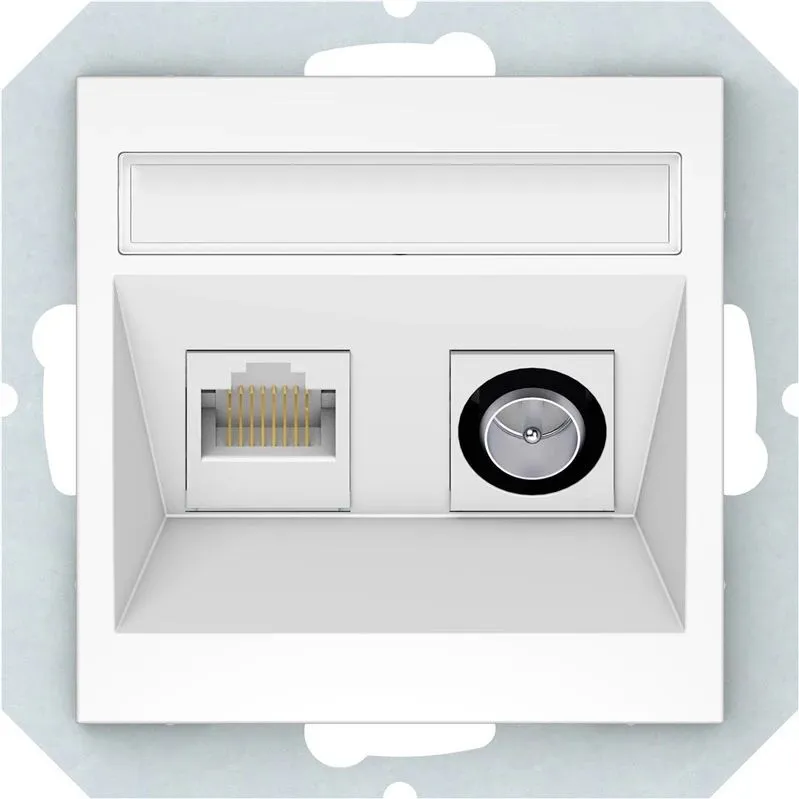 Antenas un datora ligzda VILMA QR1000, balta krāsa