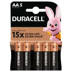 Elementi duracell aa 5 gab.