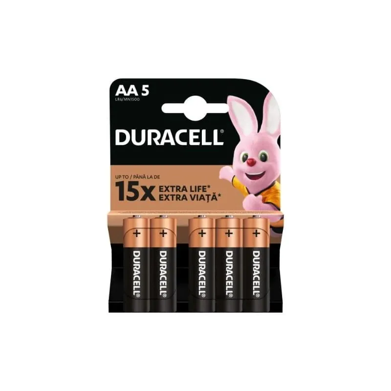 Elementi duracell aa 5 gab.