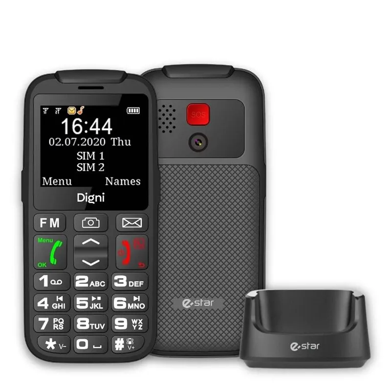 Mobilais telefons Estar Digni Talk Senior. melna. 32MB-32MB