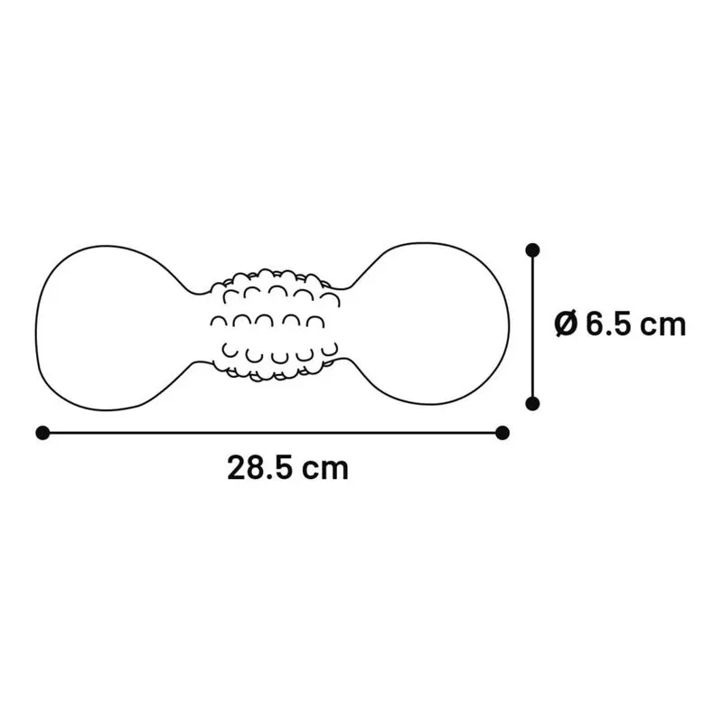 Rotaļlieta sunim. grabulis Flamingo. 28.5 cm. melna krās.