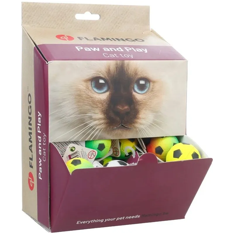 Rotaļlieta sunim. bumba Flamingo. 4 cm. daudzkrāsaina