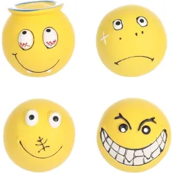 Toy for dog ball smiley 6cm