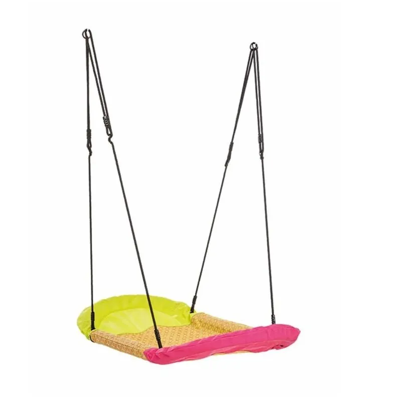 Šūpoles Kbt. 70 cm. zaļa-rozā-daudzkrāsaina