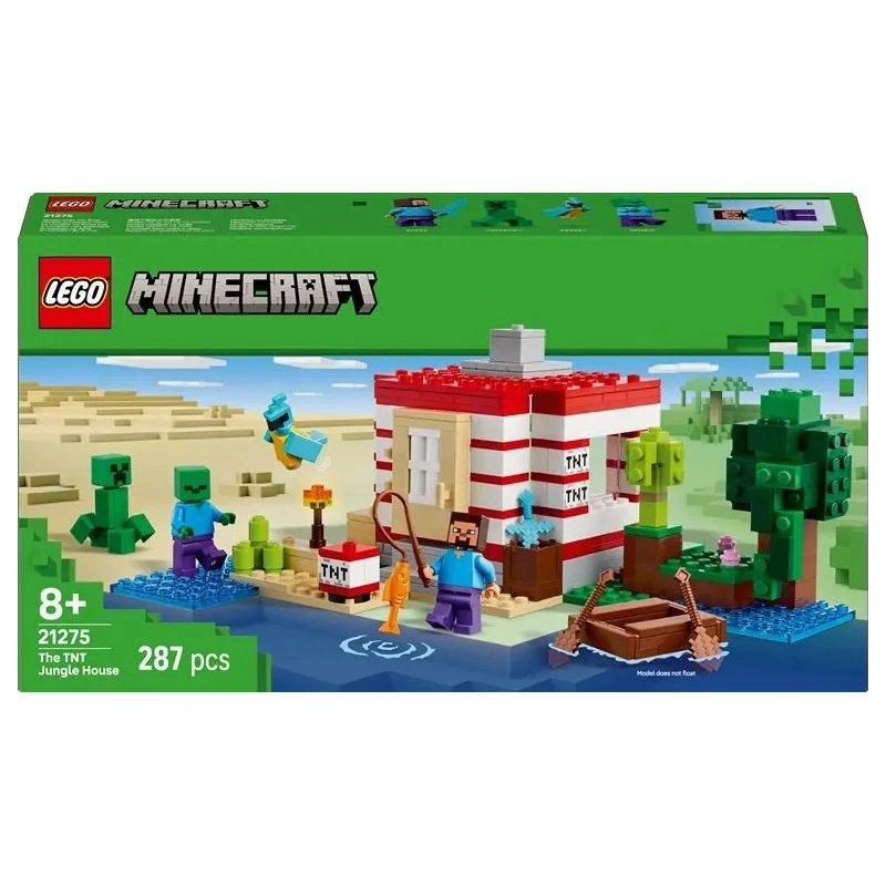 Konstruktors LEGO Minecraft The TNT Jungle House 21275