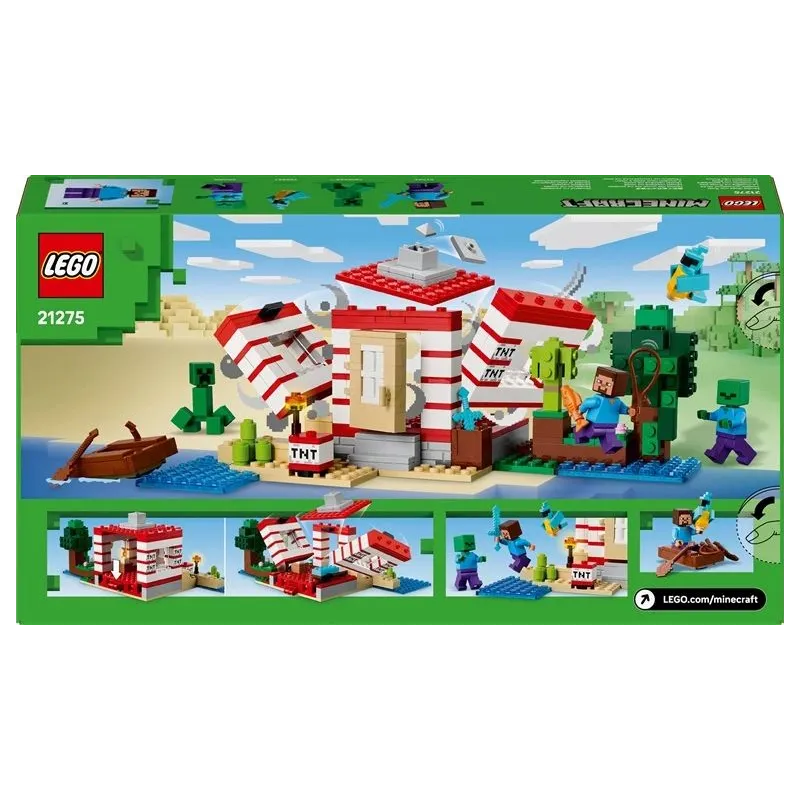 Konstruktors LEGO Minecraft The TNT Jungle House 21275