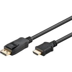 Cable displayport 1.2 - hdmi m-m