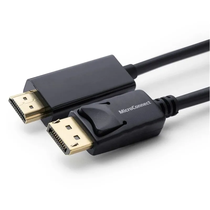 Kabelis MICRO_CONNEC HDMI M. Dipslay port M. 2m. melns