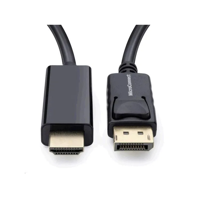 Kabelis MICRO_CONNEC HDMI M. Dipslay port M. 2m. melns
