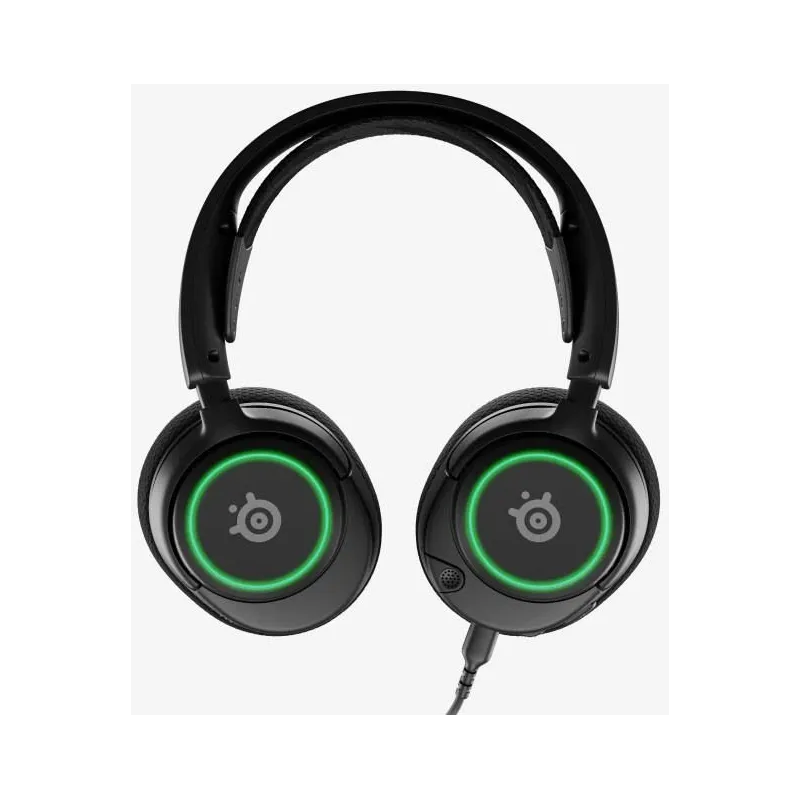 Vadu spēļu austiņas Steelseries Arctis Nova 3. melna