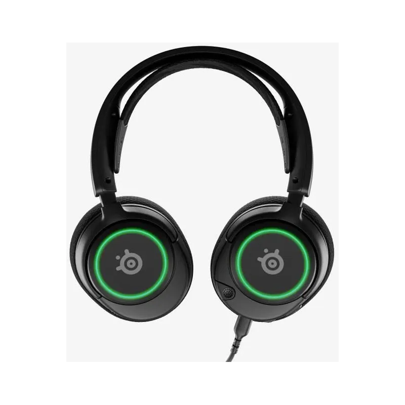 Vadu spēļu austiņas Steelseries Arctis Nova 3. melna