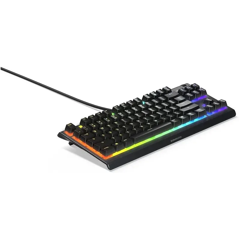 Spēļu tastatūra Steelseries Apex 3 TKL. angļu ,US,. melna
